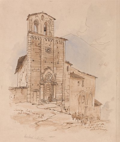 Leonessa, 3 October 1844 by Edward Lear
